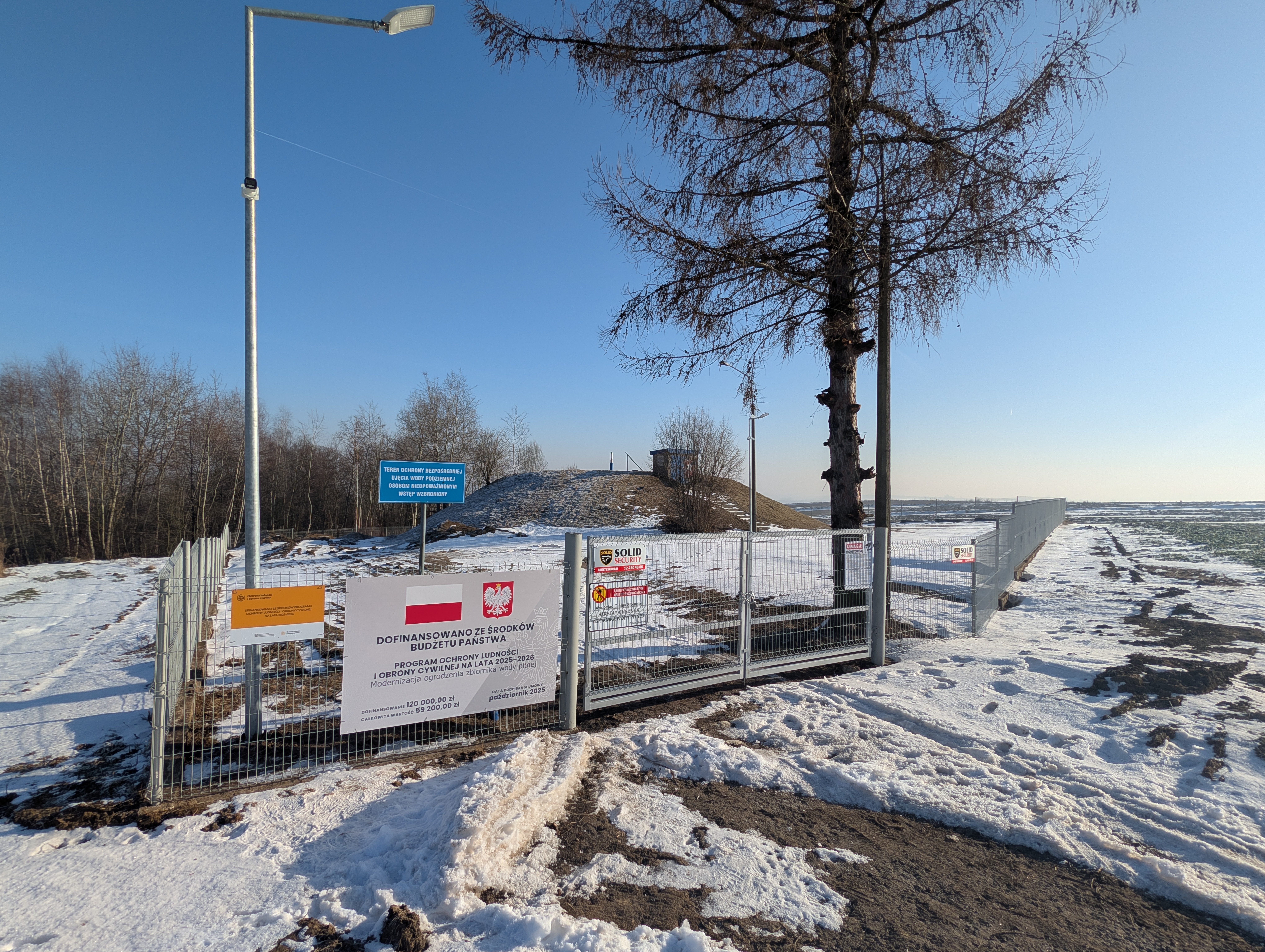 Modernizacja ogrodzenia zbiornika wody pitnej